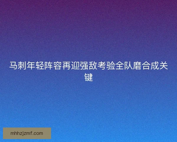 马刺年轻阵容再迎强敌考验全队磨合成关键 马刺年轻阵容再迎强敌考验全队磨合成关键